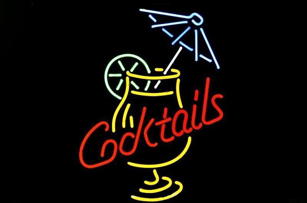 Cocktail And Martini Umbrella Neon Sign
